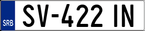 Trailer License Plate
